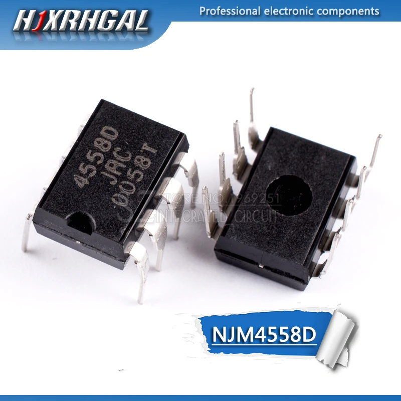 10PCS NJM4558D DIP8 NJM4558 DIP JRC4558D JRC4558 new and original IC HJXRHGAL