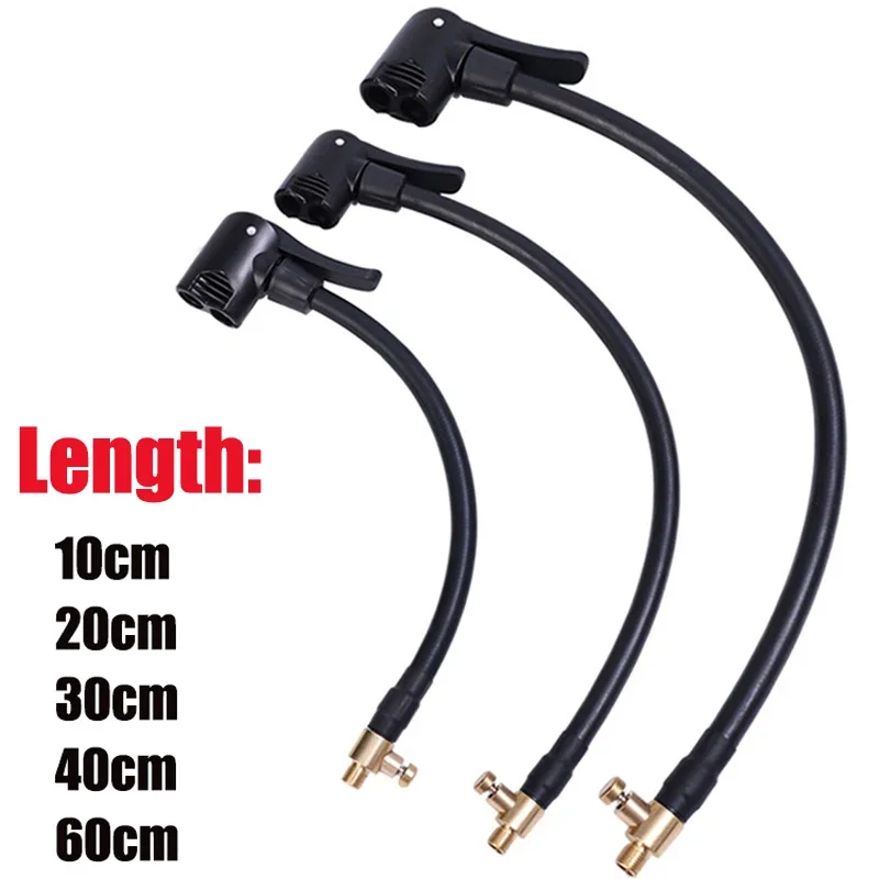

10/20/30/40/60cm Air Pump Extension Tube Nozzle Adapter Mouth with Deflate Hose Air Inflator Electric Pump Connector Accessories
