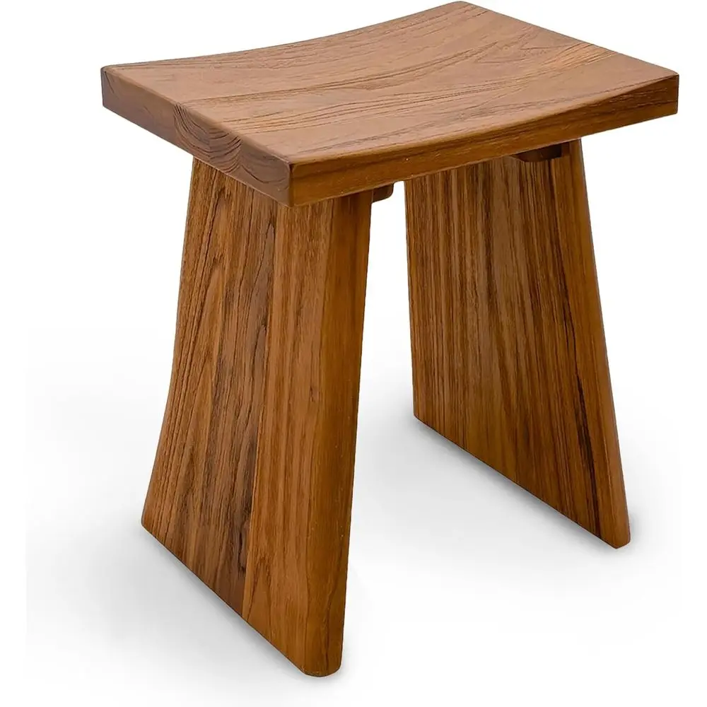 

Скамья для душа из массива тикового дерева, предварительно нафтованная, 18 (45,7 см), изогнутое сиденье, простая сборка, прочная водонепроницаемость, поддержка 350 фунтов (158,8 кг), I