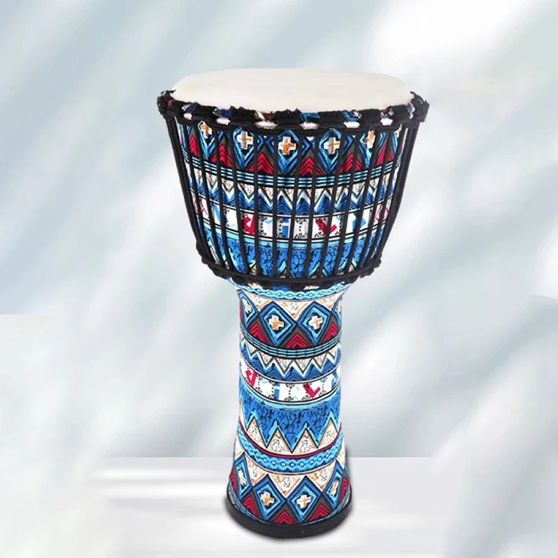 

10 Inch African Drum Beginners Professional African Drum Sheepskin PVC Portable Djembe Drums Lightweight Percussion Instruments