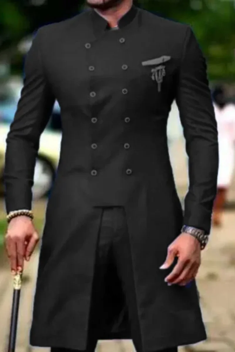 

African Design Slim Fit Men Suits For Wedding Groom Tuxedos Royal Blue Bridegroom Suits Best Man Prom Party Blazer