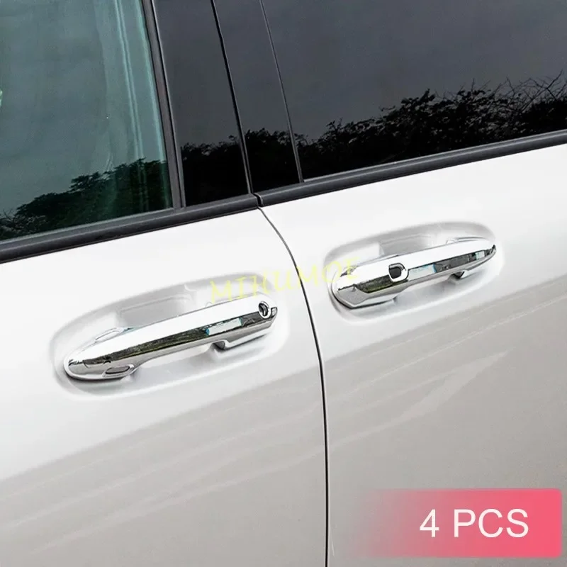 

For Toyota Sienna 2021 2022 2023 2024 Chrome Keyless Door Handle Cover Protector Car Accessories