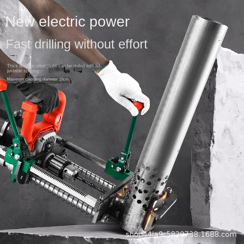 Special Pair Brushless Drill with Lithium Battery 220v Punching Machine for Mountain Photovoltaic Bracket Core Motor Component