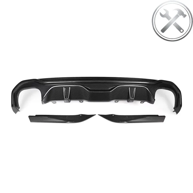 

4 Series G26 SQ Style Carbon Rear Diffuser Rear Bumper Lip Upgrade Body Kit Exterior Aero Mod Parts
