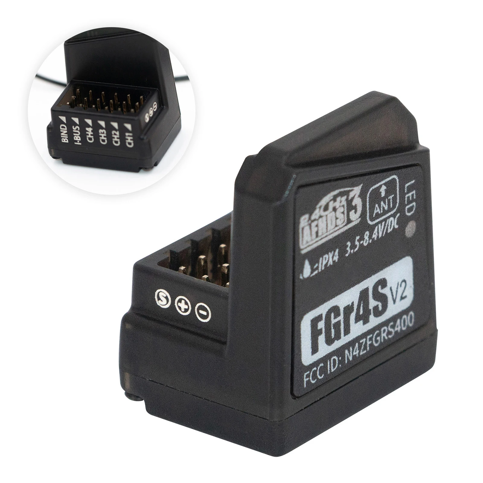 2.4G 8CH ラジオ送信機リモートコントローラー、FGR4S レシーバー付き、リモートコントロールカーボートモデル用 AFHDS 3 プロトコル
