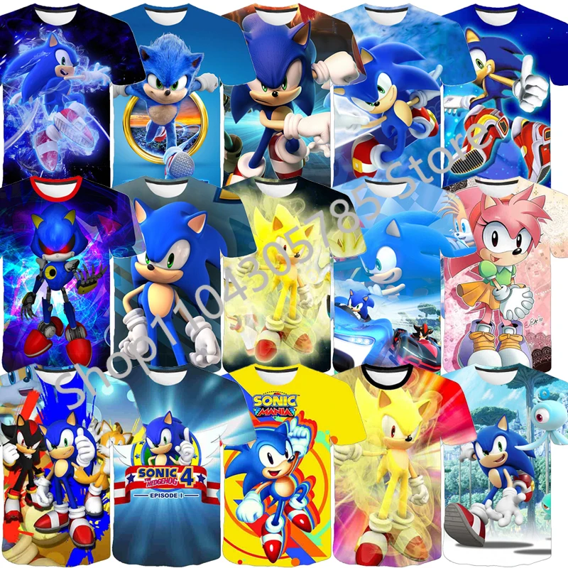 

Anime Erinaceus Boy Cute T-shirt Summer Hedge-hogs Tops Kids Cartoon Casual Tee Short Sleeve Clothing Children Birthday Clothes