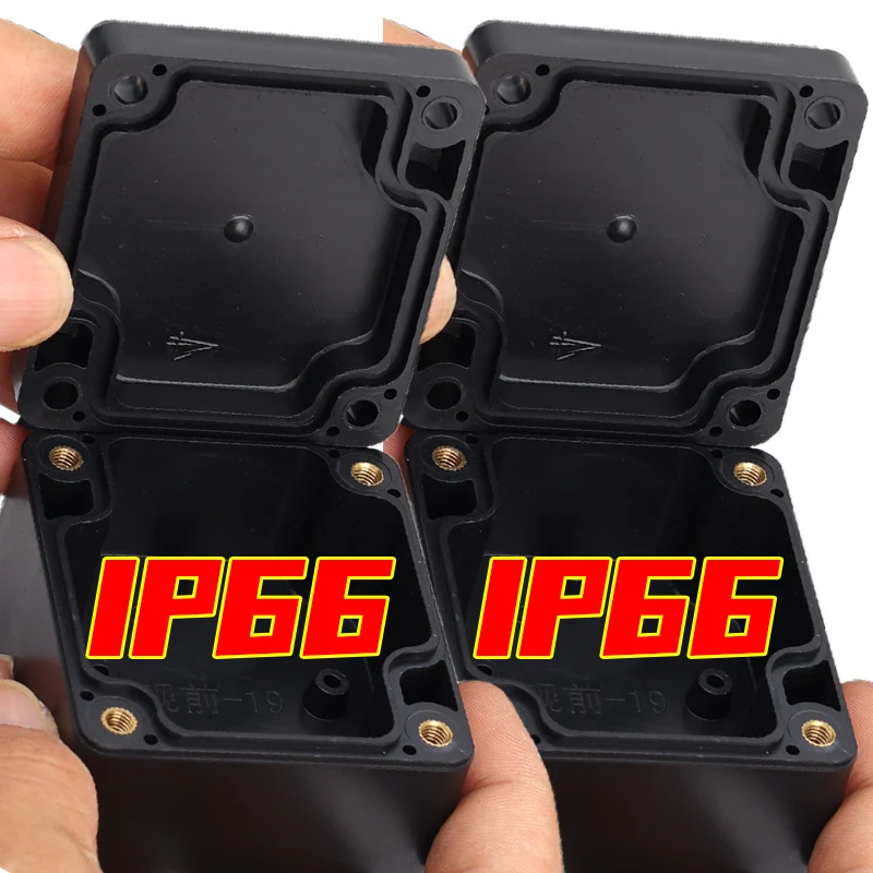 IP66 Waterproof Enclosure ABS Plastic Box Black Electrical Equipment Supplies Project Box Instrument Case Electronic Housing