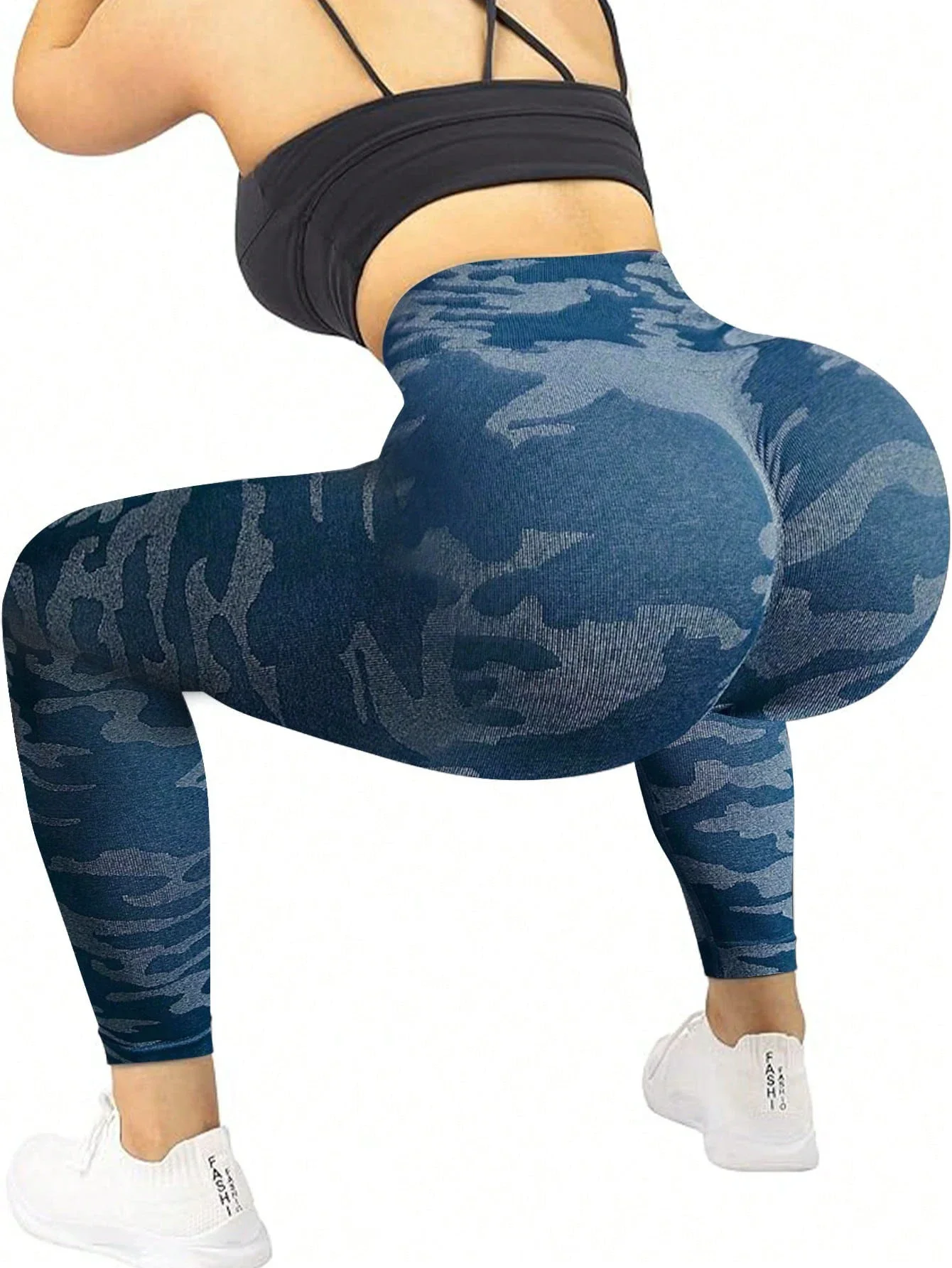 Women's Butt Lifting Yoga Pants Breathable Comfortable Shaping Gym Sport Shorts with Anti-Drop Tummy Control for Fitness