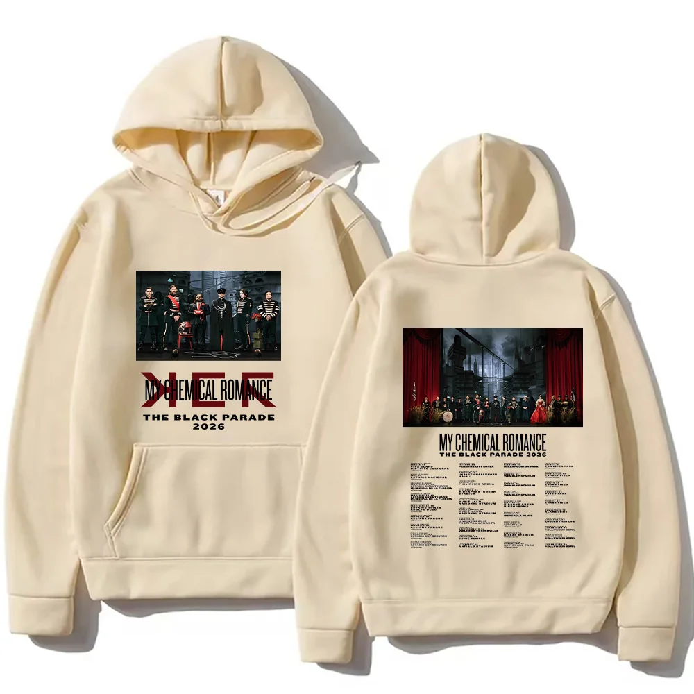 My Chemical Romance The Black Parade 2026 Hoodie Women Fashion Sweatshirts Cool Hip Hop Men Pullover Casual Oversized Streetwear