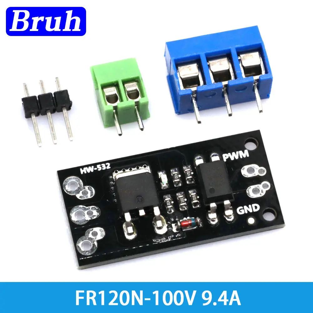 Isolated MOSFET MOS Field Effect Tube Module 3V / 5V FR120N LR7843 D4184 AOD4184 Board Replacement Relay For Arduino and MCU