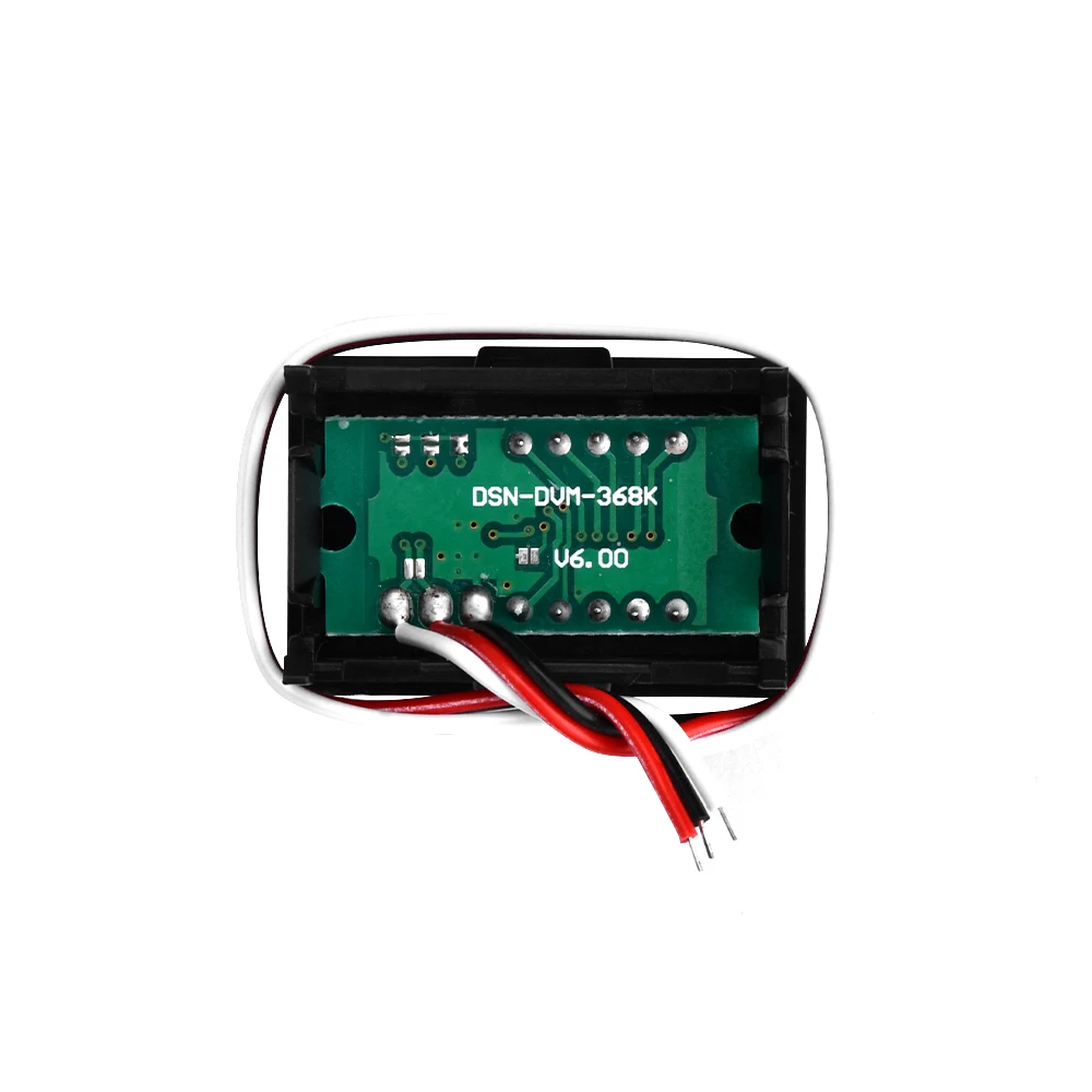 Mini misuratore di tensione del tubo con display a LED digitale da 0,36 pollici DC 3-30V per montaggio a pannello del motore dell\'auto Tester