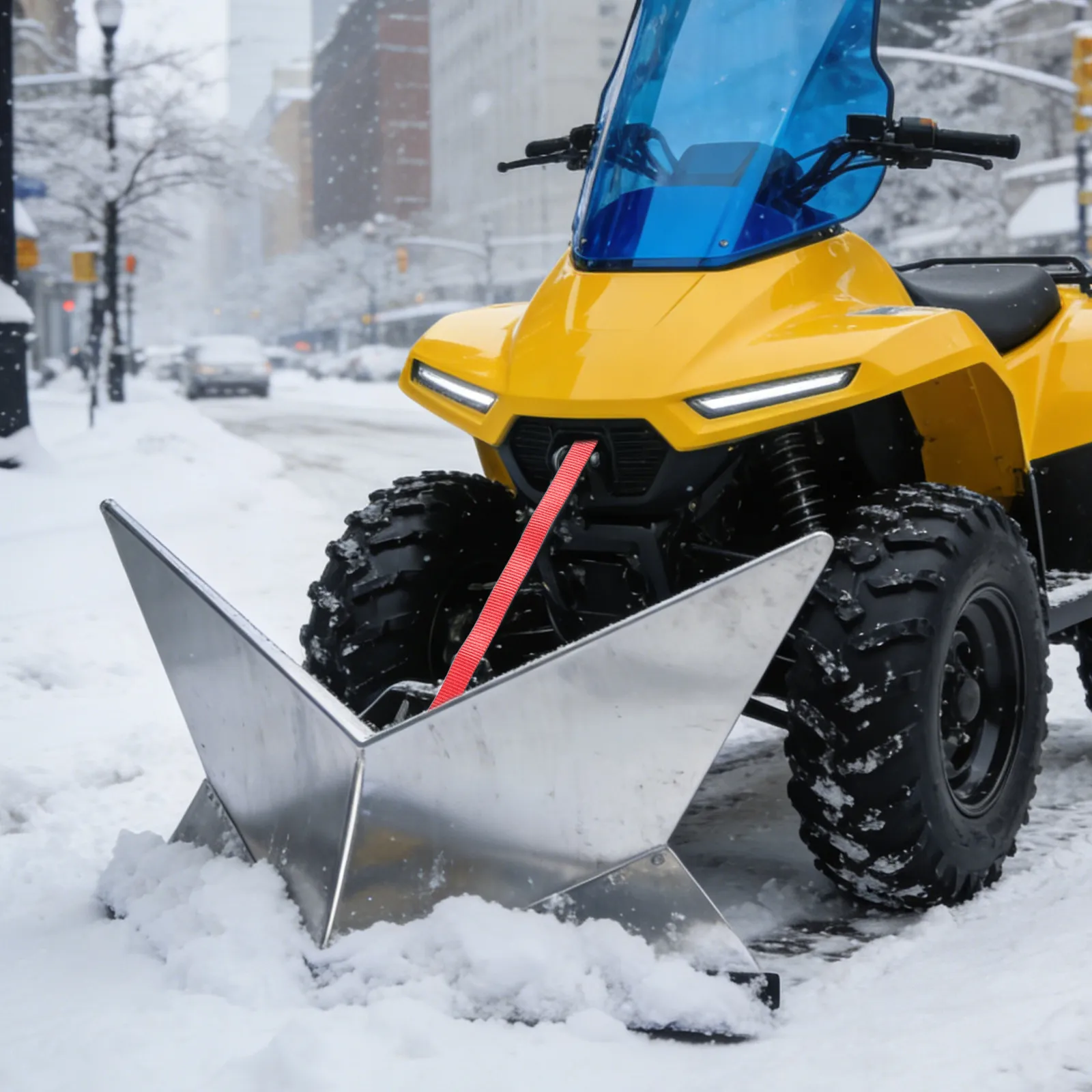 

Усиленный 64-дюймовый ремень для лебедки для снегоуборочной техники, квадроциклов и UTV, устойчивый к холоду и износу, прочность на разрыв 4800 фунтов