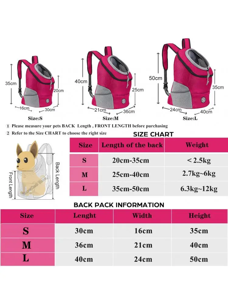 

Pet Dog Carrier Bag Carrier For Dogs Backpack Out Double Shoulder Portable Travel Backpack Outdoor Dog Carrier Bag Travel Set