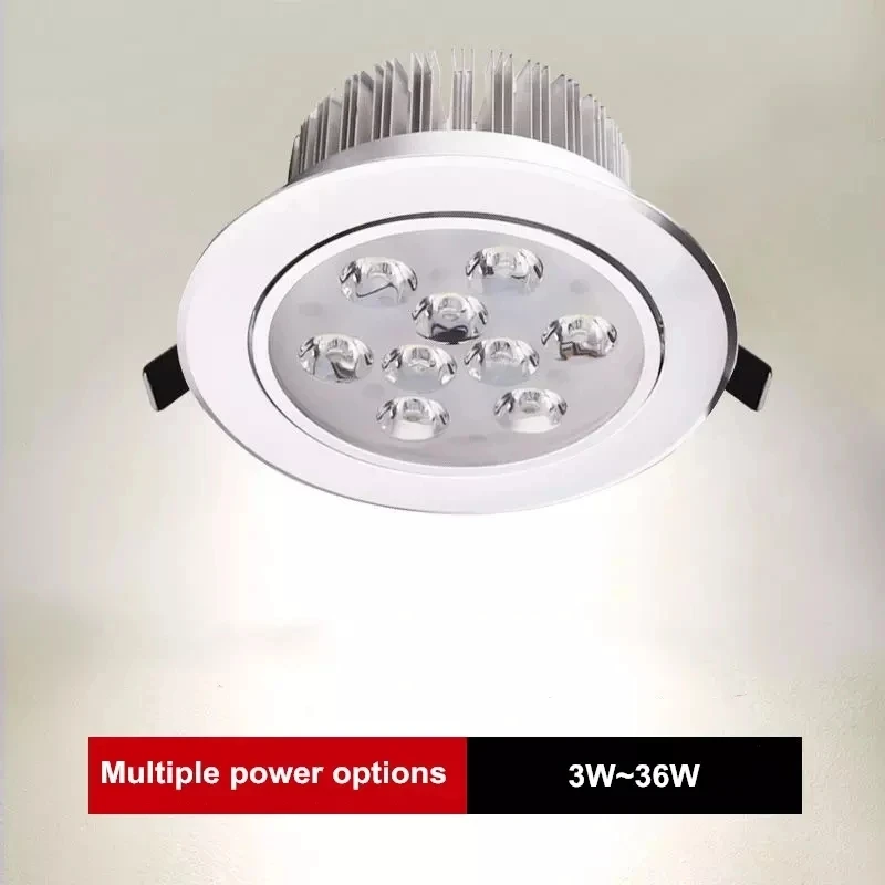 High-power led Spotlights 6W/10W/14W/18W/24W/36W embedded bull's-eye small spotlights, spotlight high-power ceiling lamp