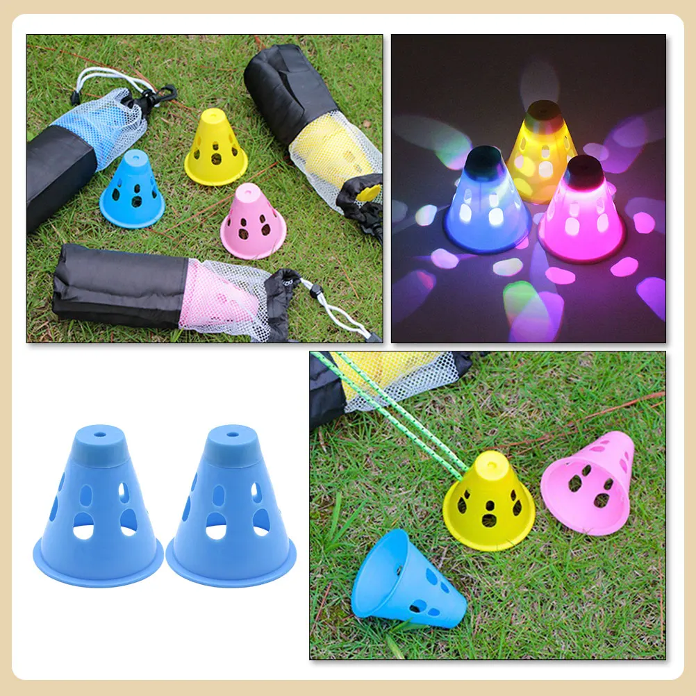 

2Pcs Tent Warning Simple Design Portable Camping Accessories Ground Protection Covers Child Safety Outdoor