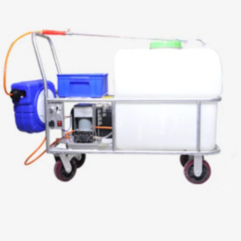 Trolley-type sprayer garden agricultural high-pressure automatic sprayer hand-push sterilizer electric medicine sprayer gasoline