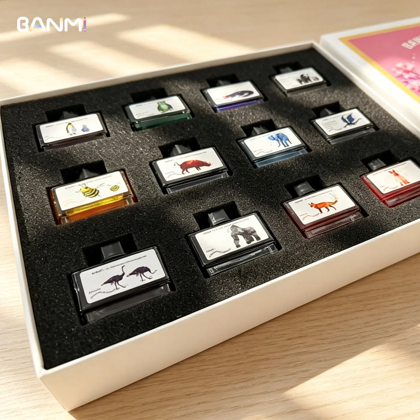 BANMI Limited Edition Ink Set: Elf Animal  Japanese-style Fountain Pen Color Ink 12colors Set