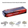 7.4V 2S Lipo バッテリー 70C 6100mAh 7100mAh ハードケース 4mm 弾丸付き RC 車車トラックタンクバギートラギーレース用 4