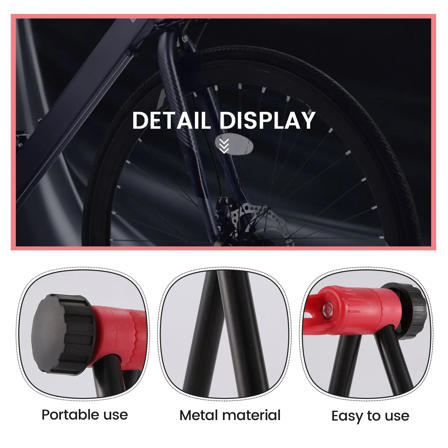 AEB0-دراجة إصلاح حامل عجلة ركلة حامل الناقل توسيط أدوات قوس لصيانة أدوات الطريق عجلات الدراجة