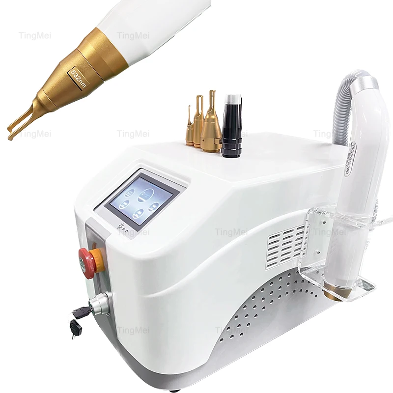 2026 Newest Q Switch Laser Tattoo Removal Machine Picosecond Laser Nd Yag Pico Long Pulse Hair Pigment Removal Skin Whitening