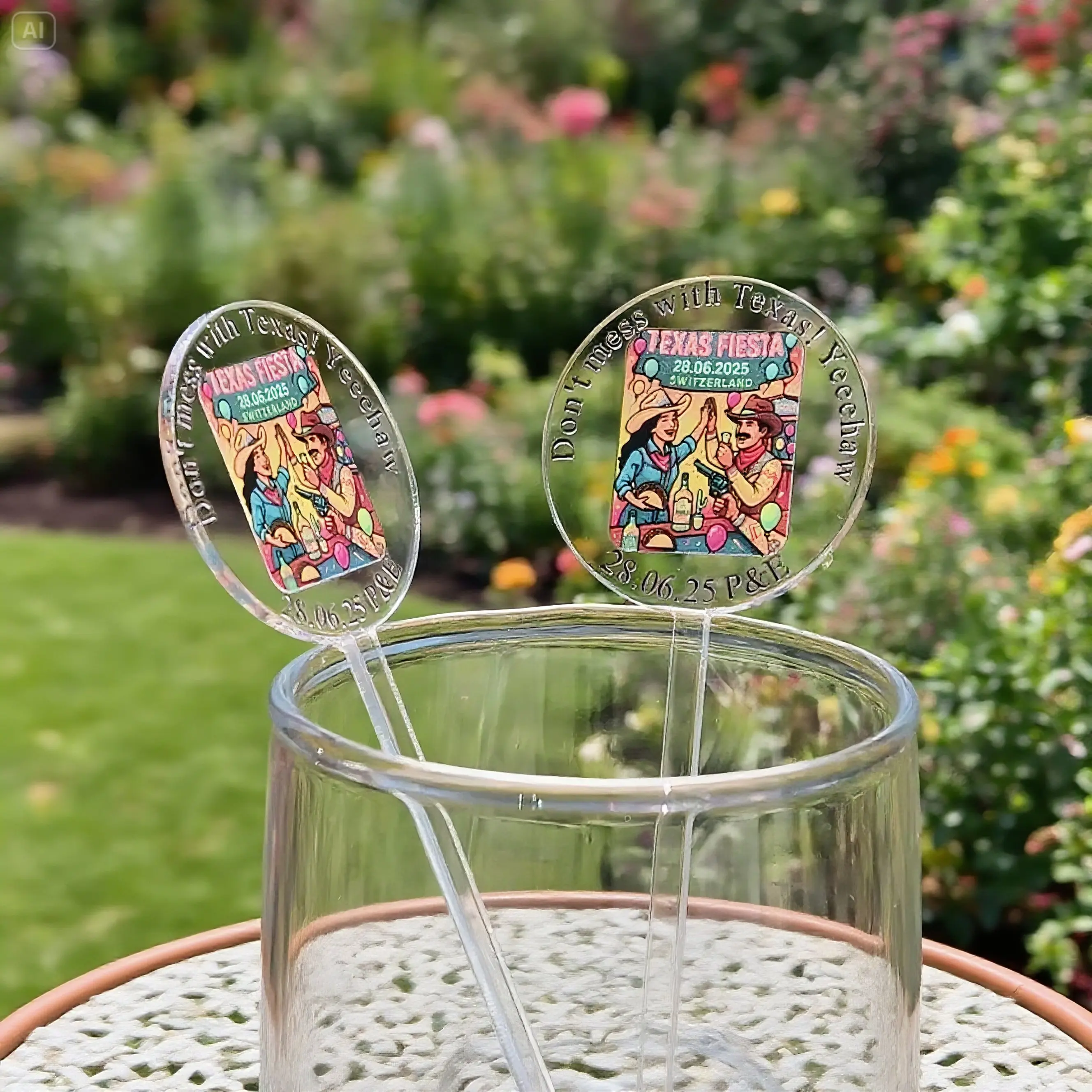 صور مخصصة للشرب اثارة العصي هدايا الحفلات شخصية كوكتيل اثارة العصي الاكريليك حفلة شرب اثارة العصي هدايا الزفاف التبويب