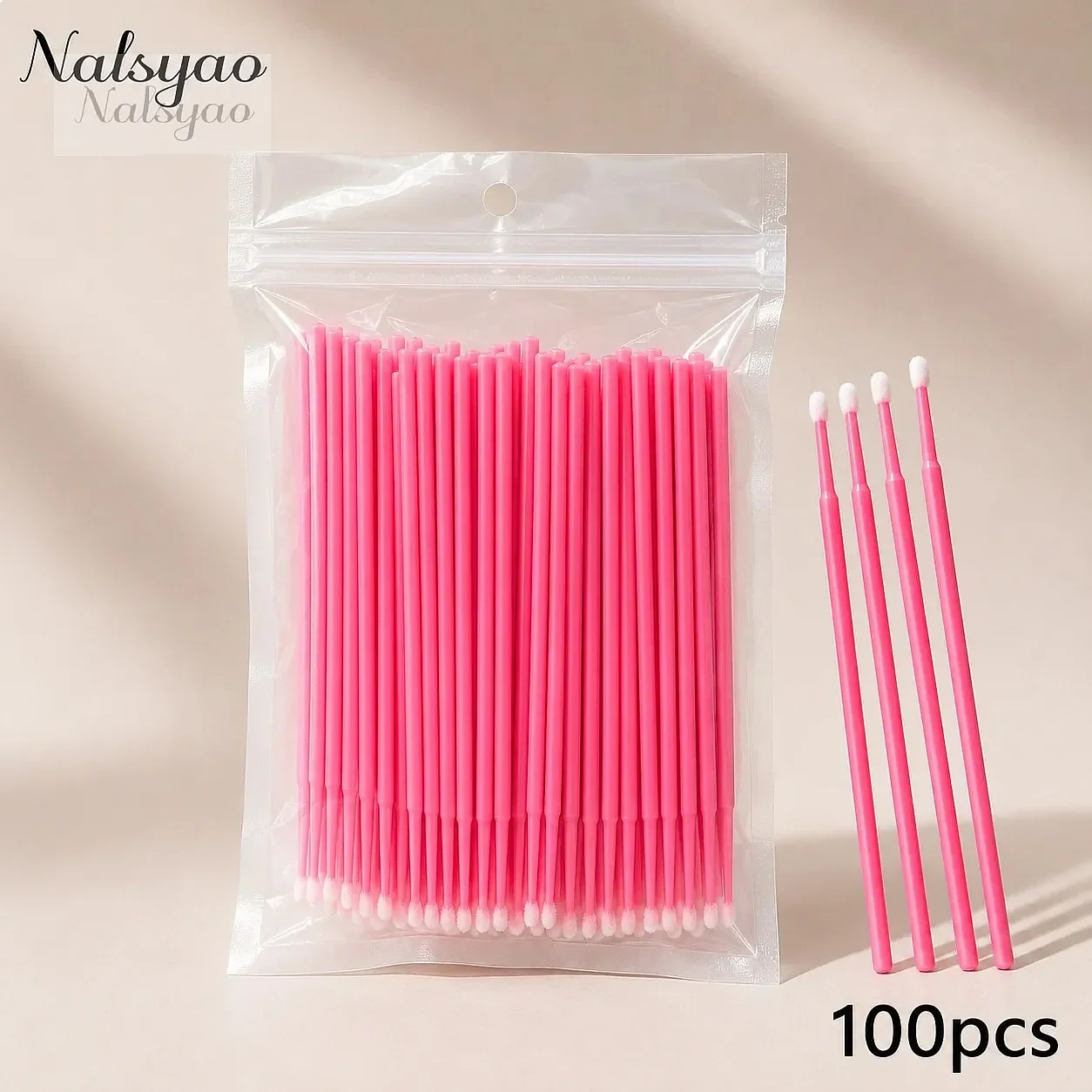 100/400pcs Micro Brush Disposable Lash Removing Swab Eyelash Extension Makeup Tools Mascara Wands Applicator