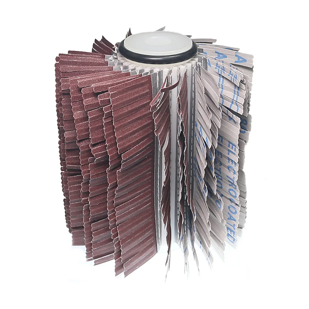 ضياء. 200 مللي متر x L. 220 مللي متر x ثقب 25.4 مللي متر السيزال جلخ الرملي القماش إطارات لامعة فرشاة ل لوح خشبي طحن التلميع #4