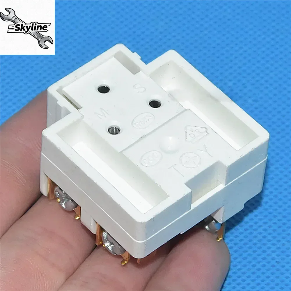 QP3-12A Refrigerator Compressor Overload Starter Protector PTC with 4UF Capacitor Replacement Parts