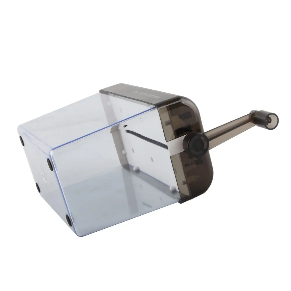 Manual ABS Manual Paper Shredder Black 15*14cm Mini Hand Shredder Desktop Document Shredder Desktop Use