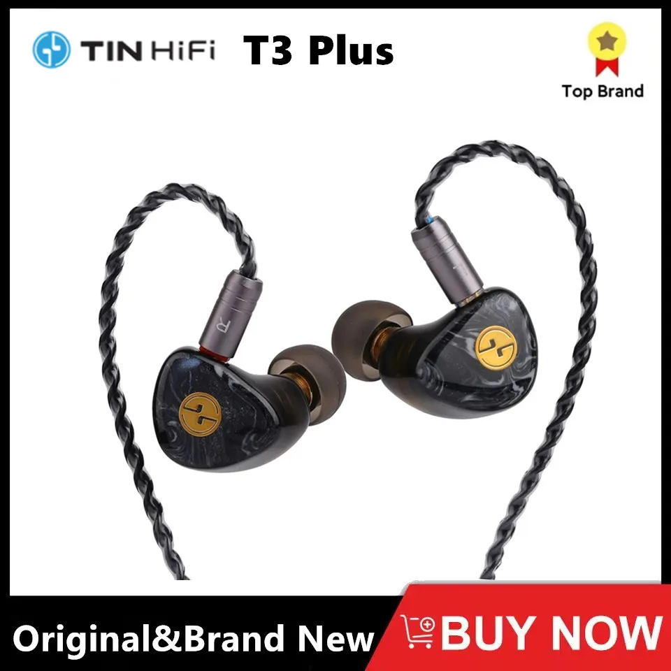 

TINHIFI T3 PLUS 10MM LCP Dynamic Driver HIFI Earphones 3D Printing Delicate Packaging Environmental Resin Combined T2 PLUS T4 T5