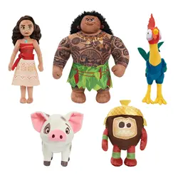 New Authentic Moana Maui Heihei pet pig Pua Soft stuffed Plush Toy Doll Movie