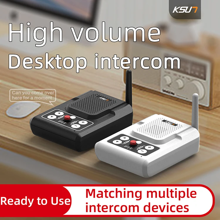 Q26 Desktop Walkie Talkie 80dB 400-480MHz Window Intercom for Counter Service Bank Restaurant