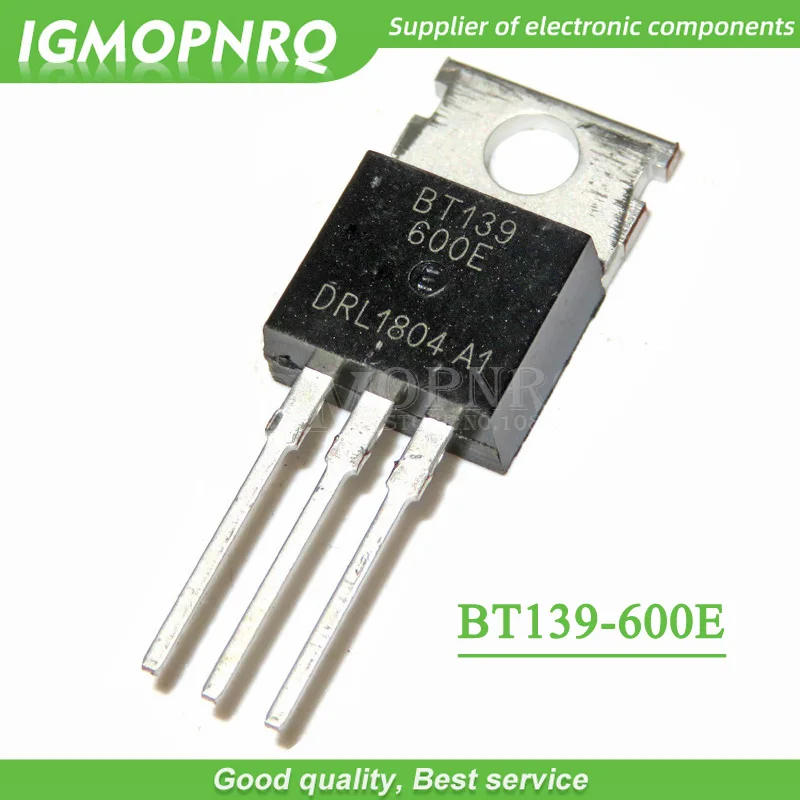 10pcs BT139-600E BT139 BT139-600  600V 18A Triacs RAIL TRIAC TO-220  new original