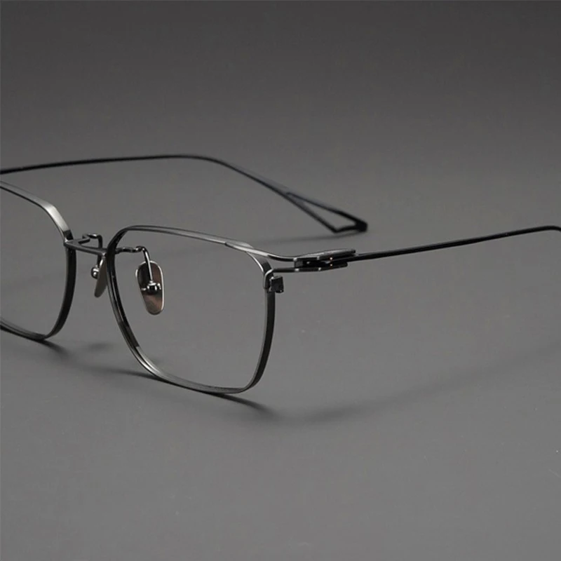 Japanese Blade Design Replicas ACT Series Luxury Pure Titanium 9.9g Lightweight Glasses Frames Man Elite Temperament Eyeglass