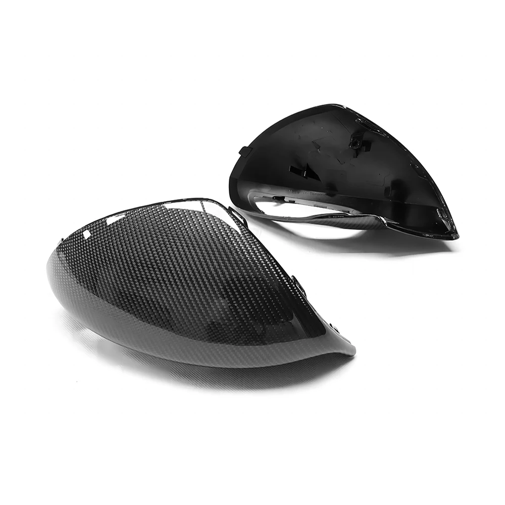 Replacement Rearview Side Mirror Covers Cap For Porsche 15-18 911 991.2 Carrera 4 S 4S GTS Carbon Fiber Shell