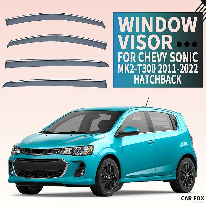 

For Chevrolet Chevy Sonic Window Visor Rain Sun Shade Side Windshield Awning Auto Accessories Car Styling