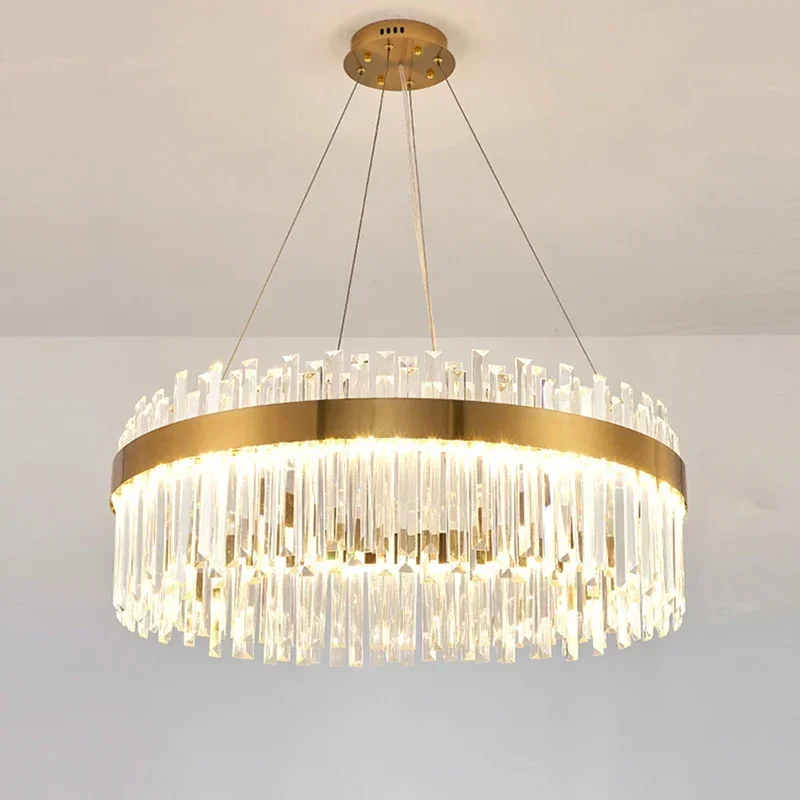 

Luxury Chandeliers Crystal Pendant Ceiling Lights for Living Dining Room Kitchen Gold Pendant Light Indoor Lighting Decor