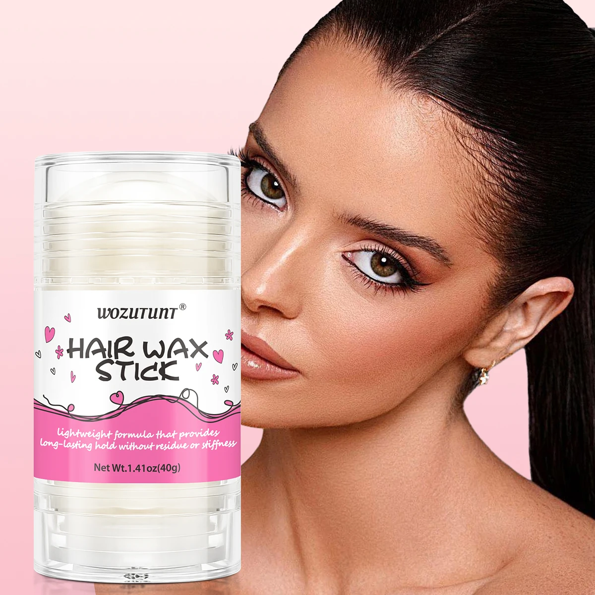 WOZUTUNT Styling Wax Sticks Multi-functional Broken Hair Slick Artifact Smoothing Frizzy Hair Natural Look Non-greasy Solid Wax