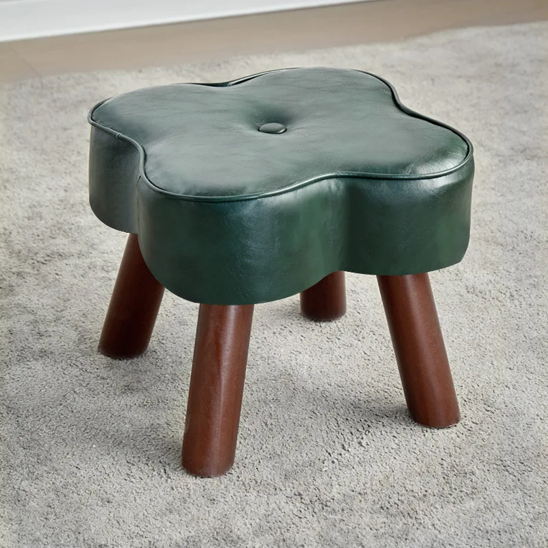 Modern Chinese Solid Wood Small Stool Sofa Ottoman Muebles Multifuncionales Solid Wood Shoe Changing Stool Home Furniture