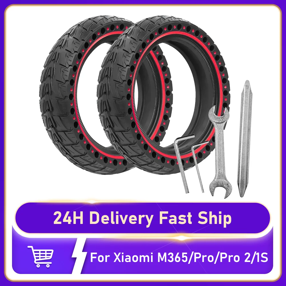 

8.5x2.0 Honeycomb Solid Tire for Xiaomi M365/1S/Pro/Pro2 Explosion-Proof Shock-Absorbing 8.5Inch Tyre Scooter Accessories Parts