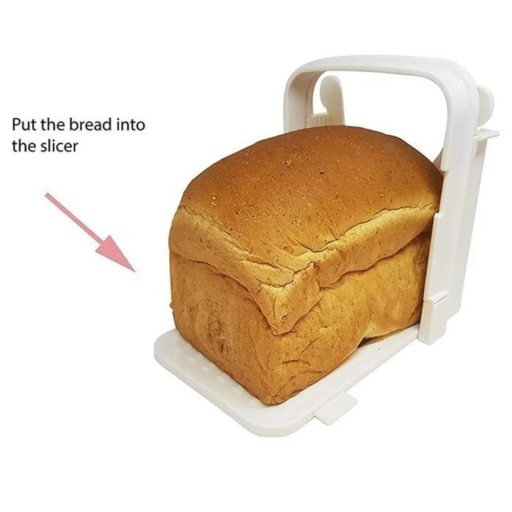 Manual Adjustable Bagel Loaf With Cutting Guide Sandwich Kitchen Tool Slicing Machine Bread Slicer Toast Cutter