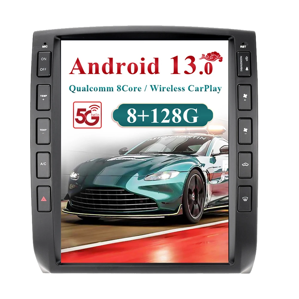 12.1 inch auto carplay Android 13.0 For Toyota Tacoma 2007 to 2015 Car Radio Multimedia Player GPS Stereo touch screen Head Unit