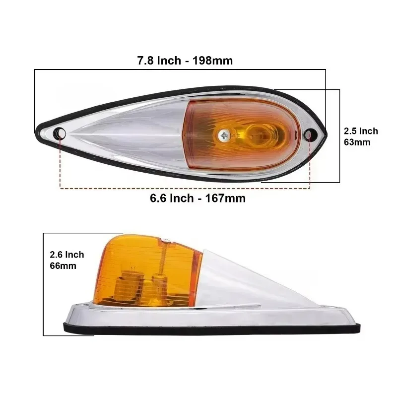 لشاحنة فان العنبر دمعة الكابينة علامة الجبهة الخلفية العلوي التخليص سقف تشغيل ضوء الأسلاك حزمة 5 قطعة تيار مستمر 12 فولت