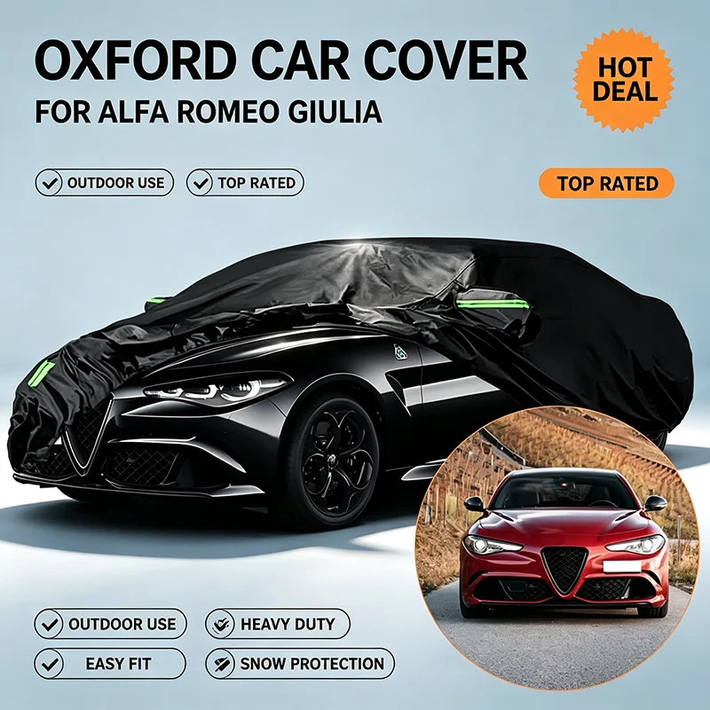 For Alfa Romeo Giulia Full Car Cover Waterproof Snowproof Sunshade All Weather Auto Protection Accessories
