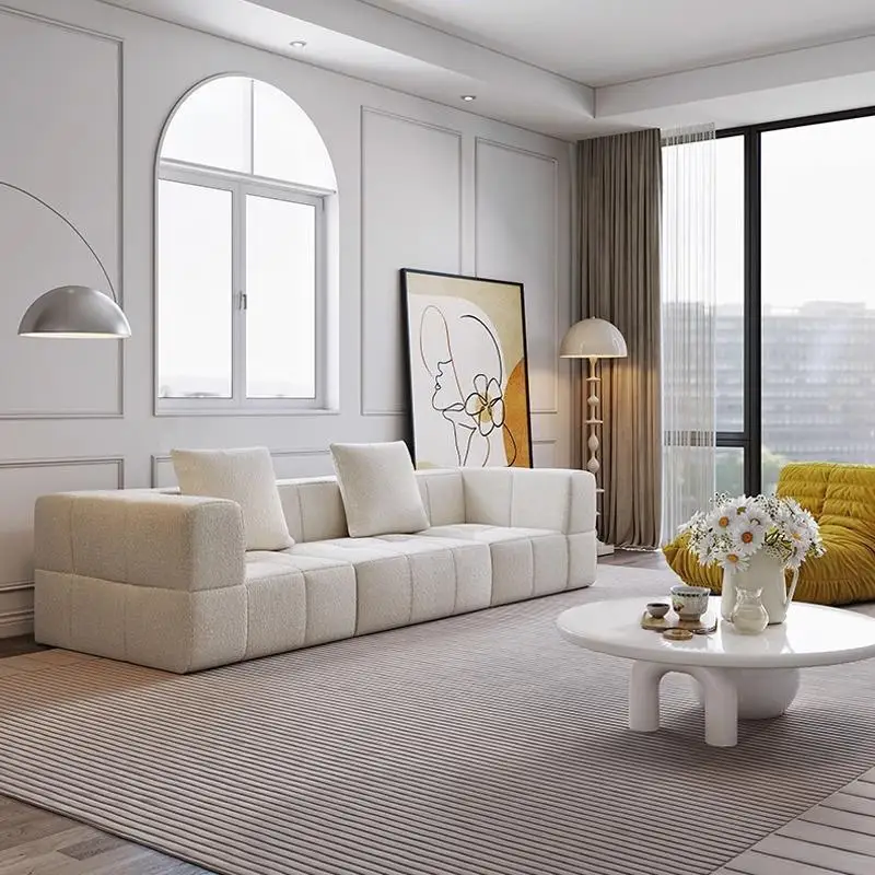Modern square sponge foam environmentally friendly and comfortable vacuum compression sofa set