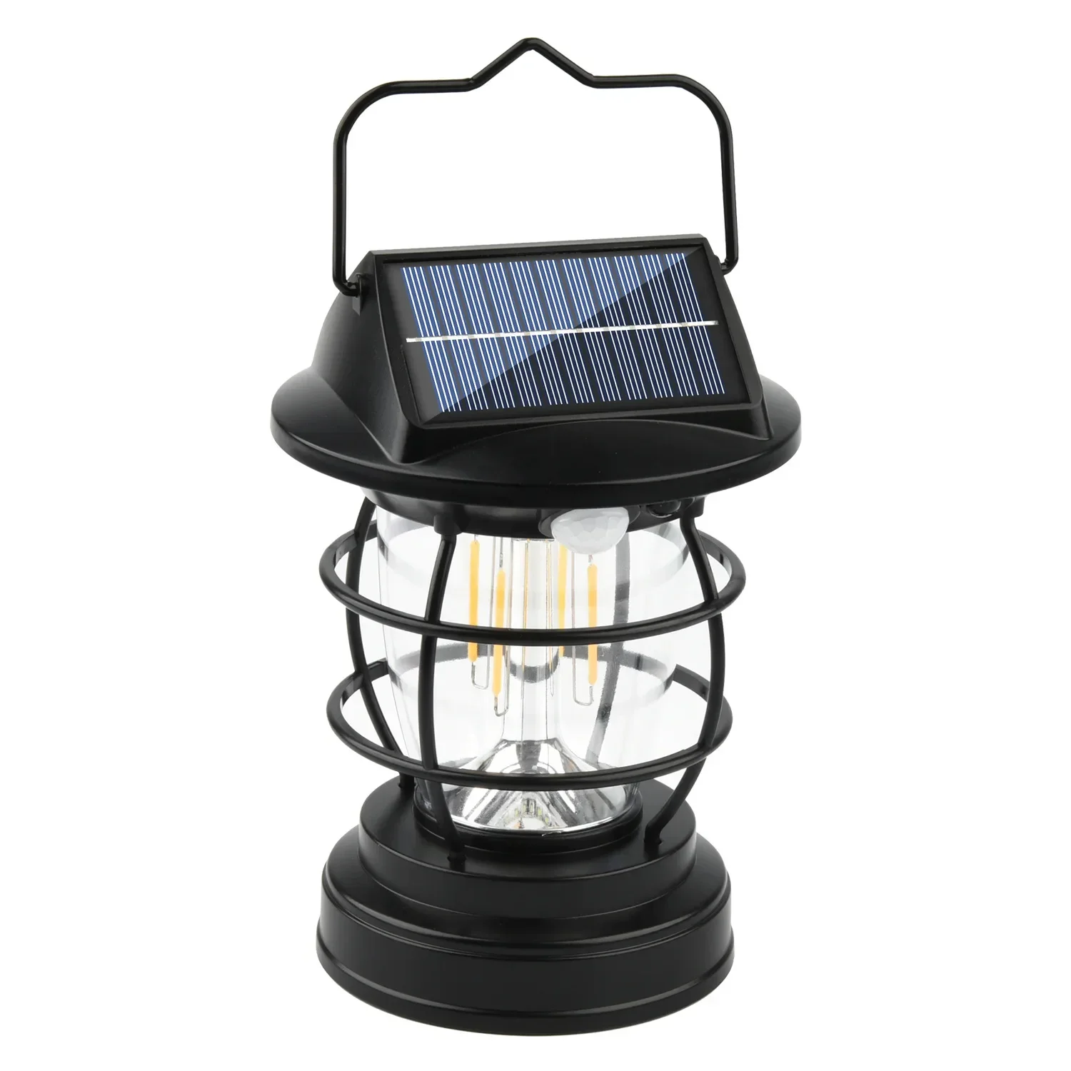 Solar Handheld Vintage Camping Lantern, Retro USB recarregável, Pendurado Tent Lantern para Adventure Trip, Noite caminhadas lâmpada de pesca