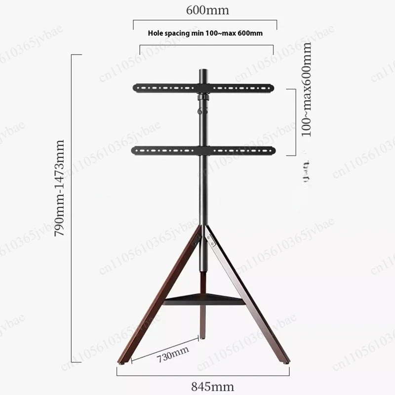 Light Luxury Solid Wood TV Mobile Bracket, Multi-size Universal Rotating Storage Model