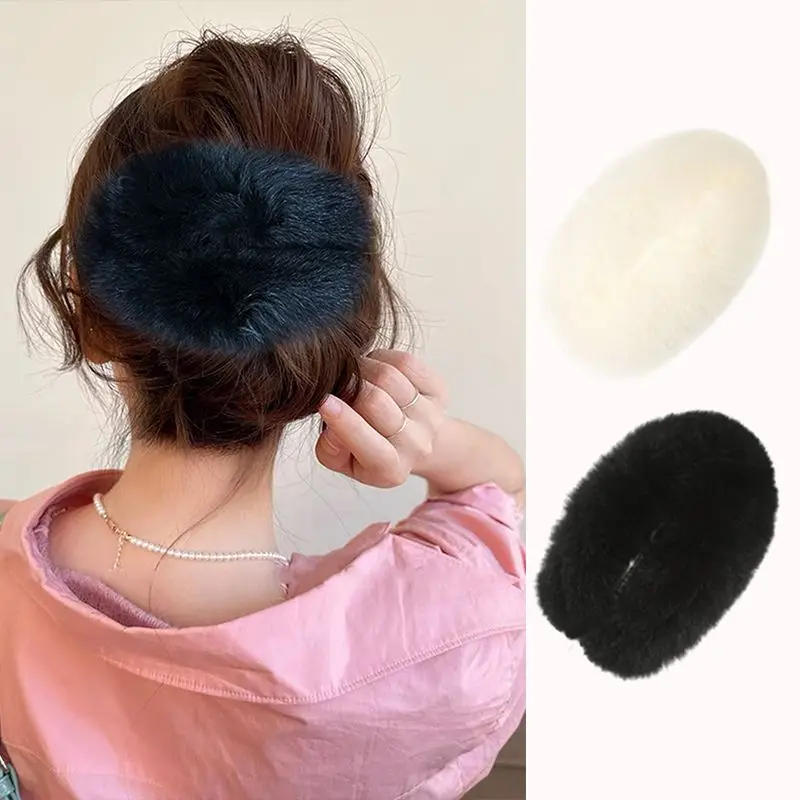 

2PCs/set Rex Rabbit Fur Twisted Hairpin Faux Fur Curly Hair Clips Hairpins Headband for Women Barrettes Headwear