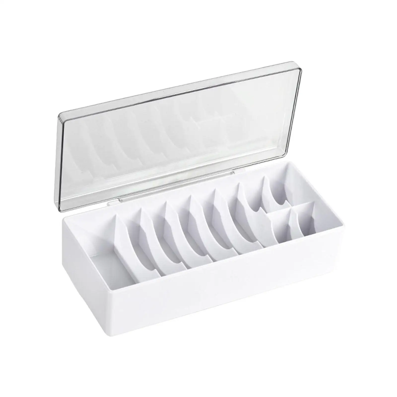 Organisateur de stockage d'extension de cils, conteneur de fournitures de cils transparents pratiques, boîte de rangement de grande capacité, pour l'artisanat de bandes de cheveux