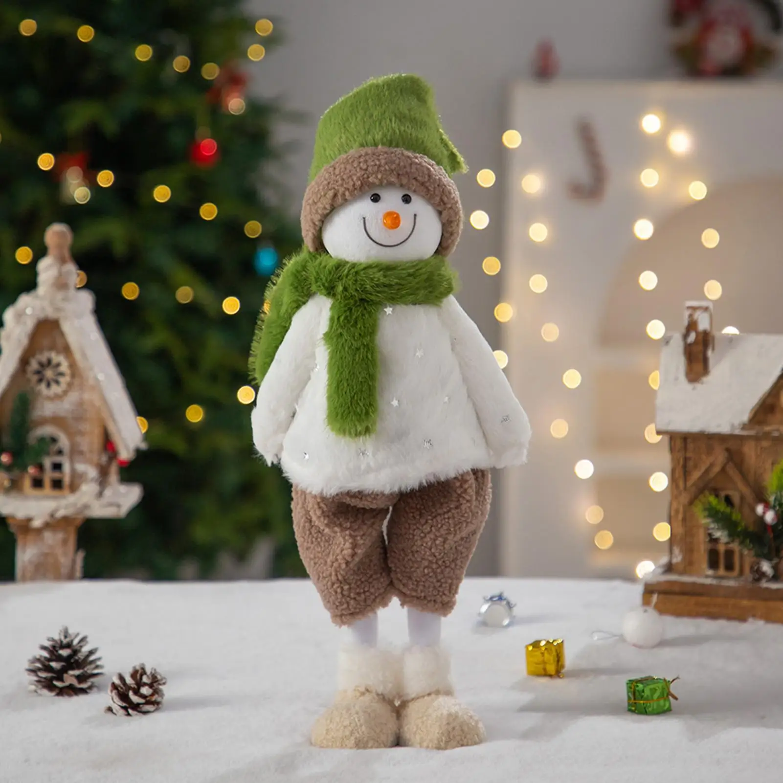 

Рождественские плюшевые куклы, украшения для стола, рождественские фигурки для дома, гостиной, спальни, детской комнаты, квартиры, вечеринки, общежития